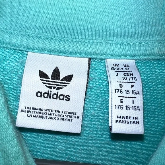 Adidas Mint Green Sweatshirt - Youth XL - Picture 2 of 5